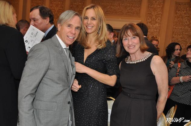 Tommy Hilfiger (pictured with his wife Dee and sister Betsy) began raising money for the fight against MS more than 20 years ago.